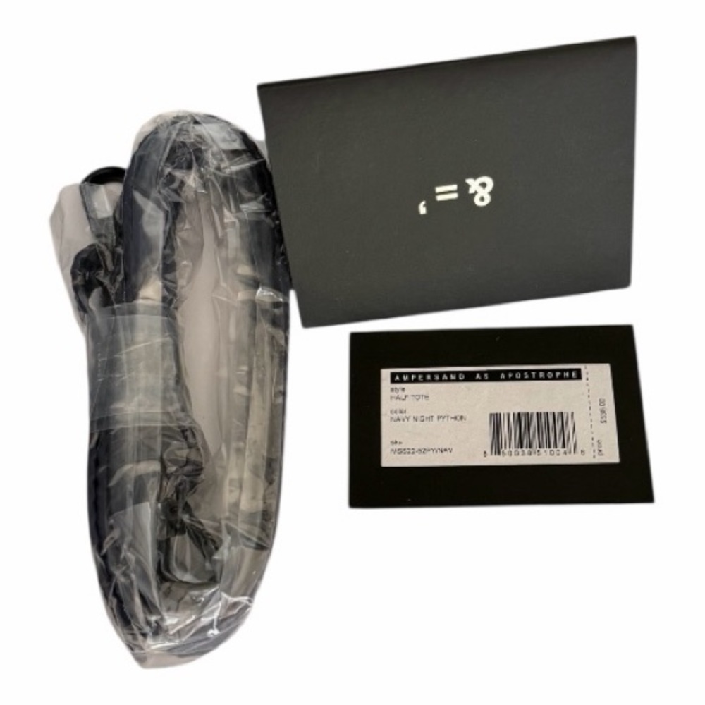 Ampersand As Apostrophe Medium Navy Python-Emboss… - image 7